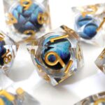 plain dragon eye dice set