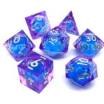 purple liquid core dice