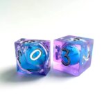 purple liquid core dice