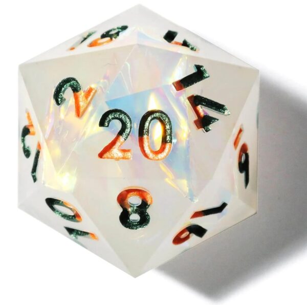 white sharp edge dice