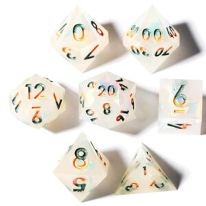 white sharp edge dice