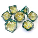 yellow leave liquid core dnd dice