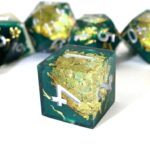 yellow leave liquid core dnd dice