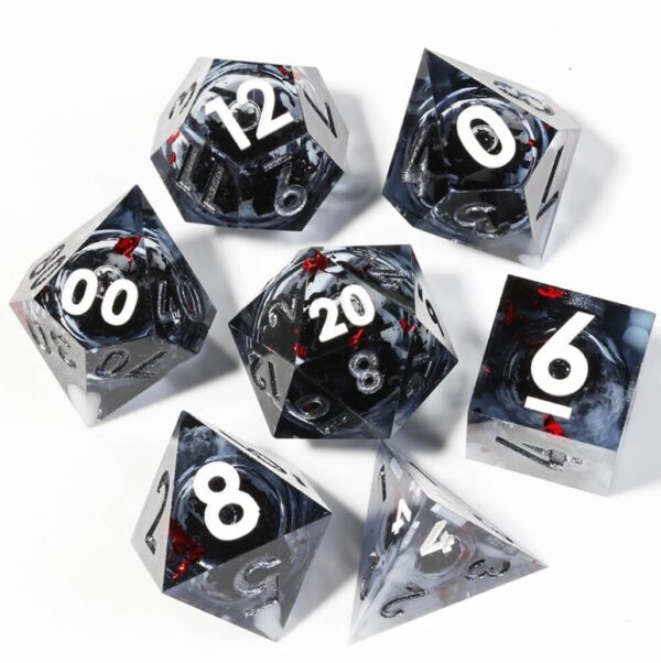 Black Sharp Edge Dice