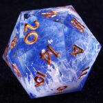 Blue Sharp Edge Dice