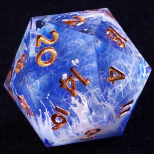 Blue Sharp Edge Dice