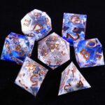 Blue Sharp Edge Dice