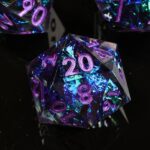 Blue Sharp Edge Dice Set D100 Dice