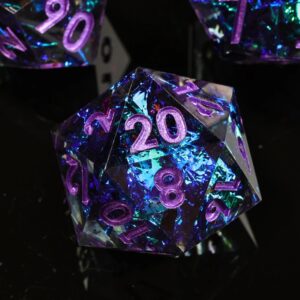 Blue Sharp Edge Dice Set D100 Dice