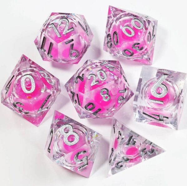 Candy Pink Liquid Core Dice