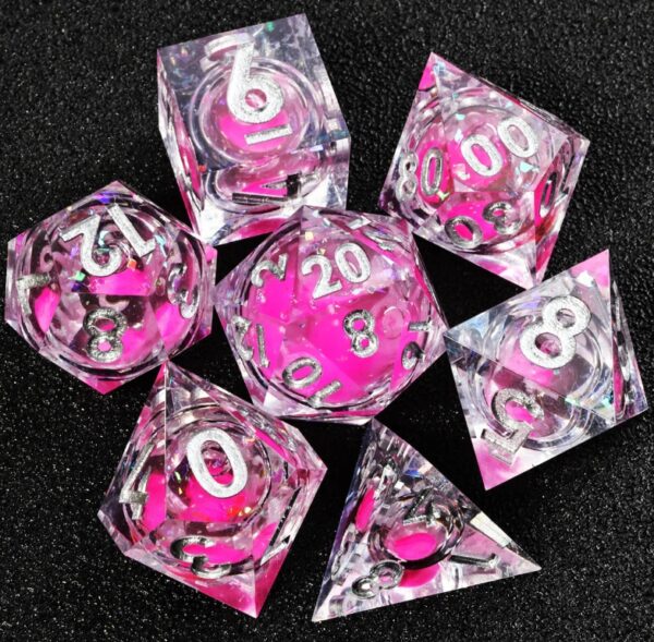 Candy Pink Liquid Core Dice