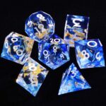 Dark Blue Sharp Edge Dice