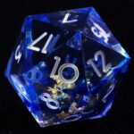 Dark Blue Sharp Edge Dice