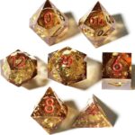 Gold Liquid Core Dice