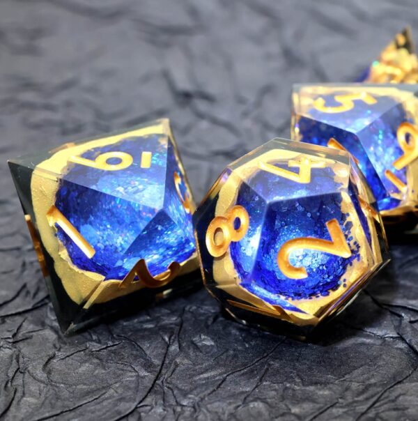 Gold Resin Dice Set