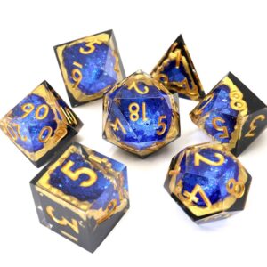 Gold Resin Dice Set