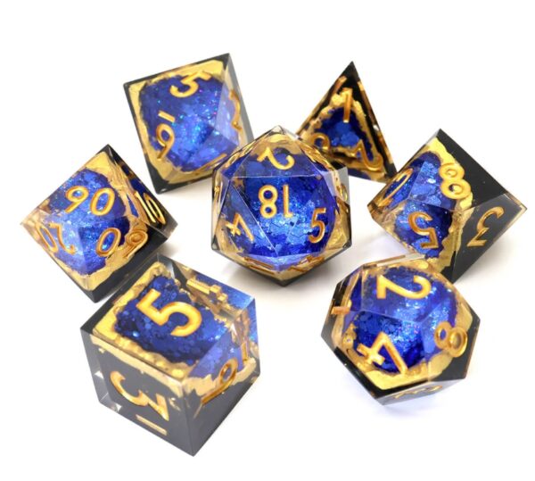 Gold Resin Dice Set