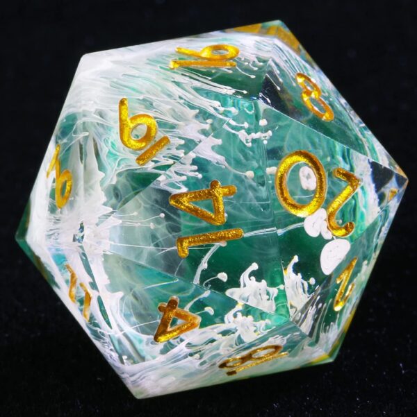 Green Resin Dice Set D100 Dice