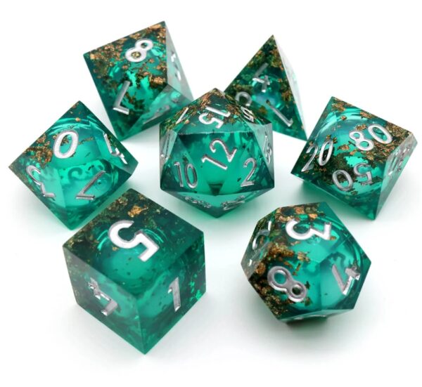 Green Liquid Core Dice