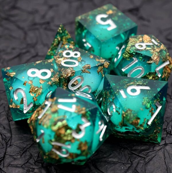 Green Liquid Core Dice