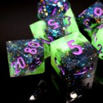 Green Sharp Edge Dice Sets