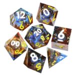 Orange Liquid Core Dice