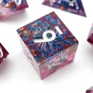 Pink Liquid Core Dice Set