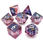 Pink Liquid Core Dice Set