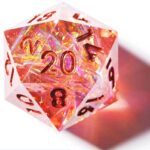 Pink Resin Dice Set