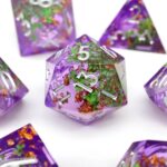 Purple Liquid Core Dice Set