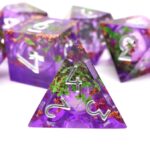 Purple Liquid Core Dice Set