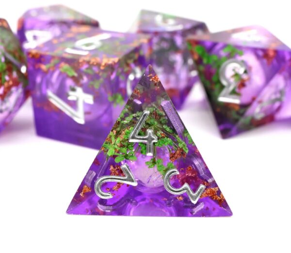 Purple Liquid Core Dice Set