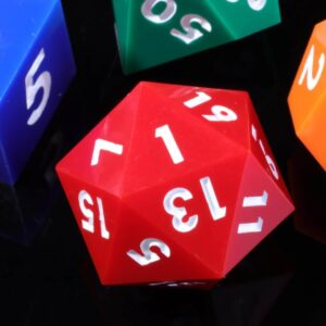 Rainbow Sharp Edge Dice Set