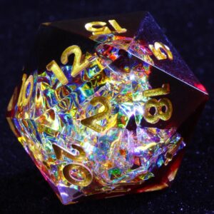 Rainbow Sharp Edge Dice Set