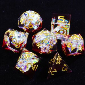 Rainbow Sharp Edge Dice Set Funny Dice Board Games Dice