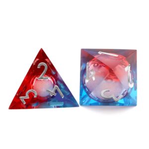 Red Liquid Core Dice Set