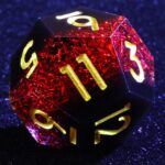 Red Resin Dice Set D100 Dice