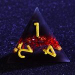 Red Resin Dice Set D4 Dice