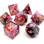 Red Sharp Edge Dice Set