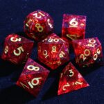 Red Sharp Edge Dice Set