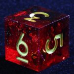 Red Sharp Edge Dice Set D6 Dice