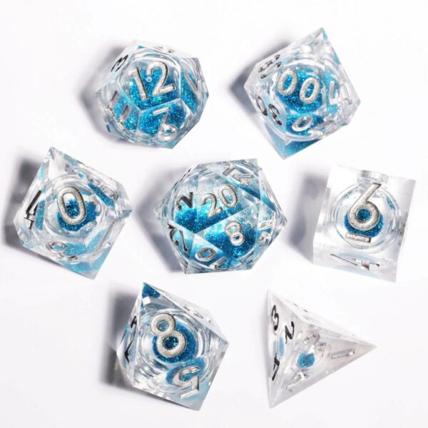 Sky Blue Liquid Core Dice