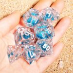 Sky Blue Liquid Core Dice