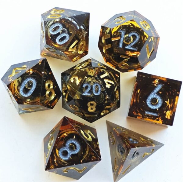 Yellow Liquid Core Dice