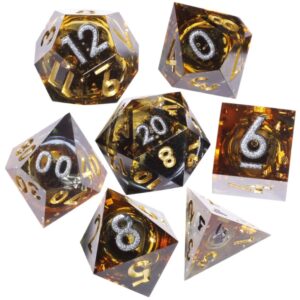 Yellow Liquid Core Dice funny dice game Dice