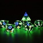 Blue Cross Green Liquid Core Dice