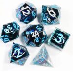 Dark Blue Liquid Core Dice