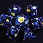 Dark Blue Sharp Edge Game Dice Best Custom Dice Game Dice