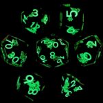 Dark Green Resin Dice Set