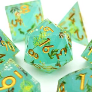 Green Sharp Edge Dice